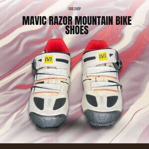 Mavic Razor Mountain Bike Shoes Size 9 Clipless Design With Velcro Straps For Me